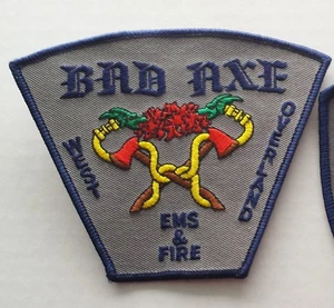 PATCH  BAD AXE WEST OVERLAND EMS & FIRE dark - Bild 1 von 1