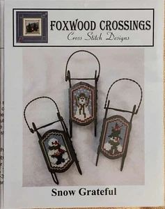 Foxwood Crossings Counted Cross Stitch Chart - Snow Grateful - New - Picture 1 of 2