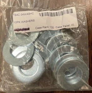 TB4C-34WASHHC 10 PACK WASHERS - FREE SHIPPING - Picture 1 of 2