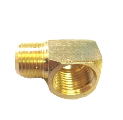 PWO 1/2 NPT 90 Degree Street Elbow Brass Pipe Fitting NPT Male Female Thread Water