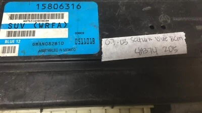 15806316 Saturn Vue 2002-2003 bcm body control module - Image 1 of 4