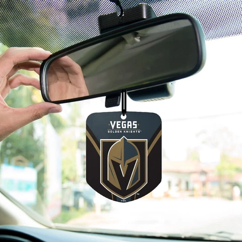 NHL - Vegas Golden Knights Air Freshener 2PK - "Knight Helmet" Logo & Wordmark Cover