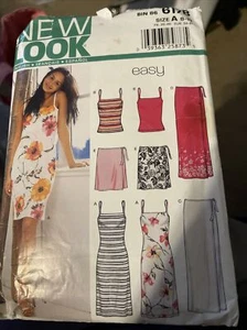 New Look Sun Dress, Skirt, Top 6178 Size A8-18 EASY - Picture 1 of 3