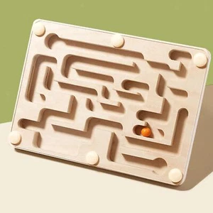 Wooden Labyrinth Board Game Activity Board for Boys Girls Teens Children - Picture 1 of 8