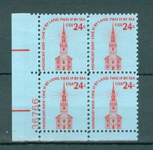US 1603 Americana 24c 1 PB of 4 stamps MNH issued 1975-81. PB #36766 - Picture 1 of 1