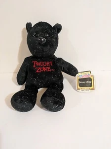 Twilight Zone 1999 Musical Bear #11469 / 15000 Rod Serling Black w/ Night Stars - Picture 1 of 10