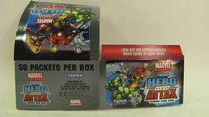 MARVEL Universe Box 2011 - HERO ATTAX - Trading Cards Box -leer- - Picture 1 of 19