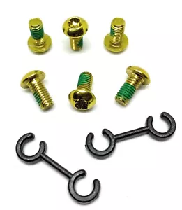 Bulloni in lega Ti M5 x10mm confezione da 6 GIALLI. Viti per rotore, borraccia, ecc - Foto 1 di 4