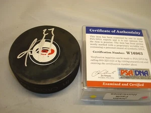 Disco de hockey firmado por Justin Faulk Carolina Hurricanes Autografiado PSA/ADN Certificado de Autenticidad 1A - Imagen 1 de 3