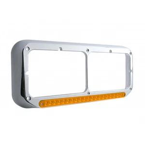 LED Dual Headlight Bezel - ALL TRUCK MAKES (PASSENGER SIDE) KENWORTH FORD - Picture 1 of 1