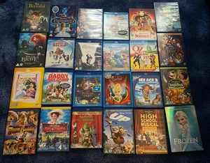 Disney & Kids dvds / blu-Ray Bundle of 24 - Tinkerbell, Up, Pinocchio, Bambi etc - Picture 1 of 2