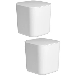  2 Count Mülleimer Mini Abfalleimer Winzige Mülldose Kleiner Kann - Bild 1 von 12