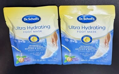 Dr. Scholl's Ultra Hydrating Foot Mask Slip On Booties Dry Cracked Skin- 2 Pairs - Image 1 of 2
