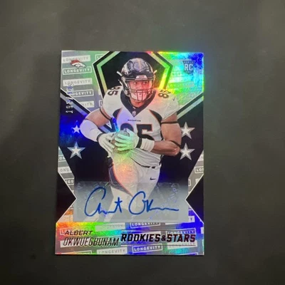 ALBERT OKWUEGBUNAM 2020 ROOKIES & STARS LONGEVITY ROOKIE RC AUTO 193/199 Q3329 - Image 1 of 4