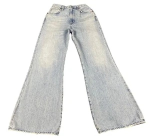Pantalones de mezclilla Citizens of Humanity Rosanna tiro alto pierna ancha lavado horizonte talla 27 - Imagen 1 de 9