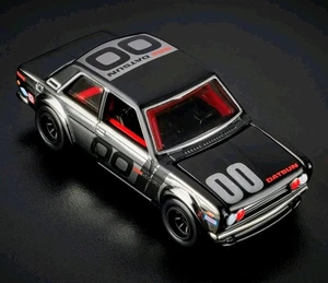 New Sealed 2024 Hot Wheels RLC Exclusive '71 Datsun 510 BRE Racing Black Chrome  - Picture 1 of 3