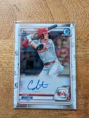 2020 Bowman Draft - Chrome Draft Picks Autographs Casey Martin #CDA-CM (AU, RC) - Image 1 of 2