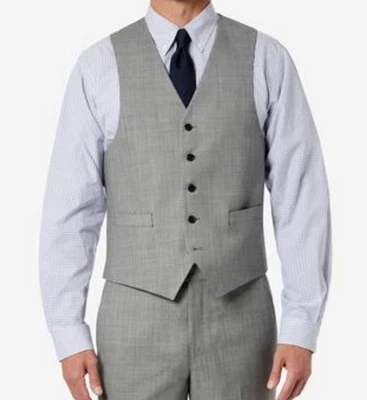 Lauren Ralph Lauren Suit Vest Men's XL Grey Wool Blend HITCV35R0574 - Image 1 of 4