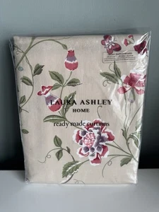 Beautiful Laura Ashley Summer Palace Pencil Pleat Fully Lined Cranberry Curtains - Picture 1 of 3