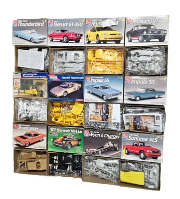 12 kits de carro modelo vintage, lote de ferro-velho para restauração ou para peças LEIA - Imagem 1 de 4