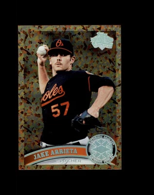 #393 Jake Arrieta 2011 Topps Cognac Diamond Anniversary Parallel - Image 1 of 2