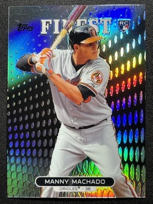 2013 Finest Refractors #80 Manny Machado RC Baltimore Orioles - Image 1 of 2