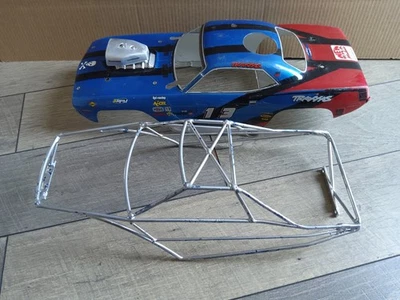 Jaula antivuelco de acero Traxxas nitro Revo 2.5 y carrocería Dodge usada de alta resistencia Foto 1 de 4