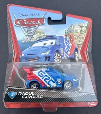 2010 /2011 Mattel Disney Pixar CARS 2: RAOUL CAROULE Race Car - World Grand Prix - image 1 of 4