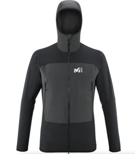 Millet Fusion XCS hooded stretch softshell jacket black grey XL BNWT -61% - Picture 1 of 1