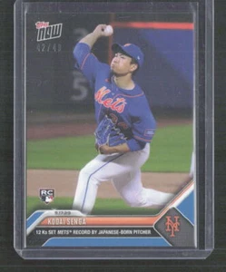 2023 Topps Now #308 Kodai Senga RC blu 42/49 - Foto 1 di 2