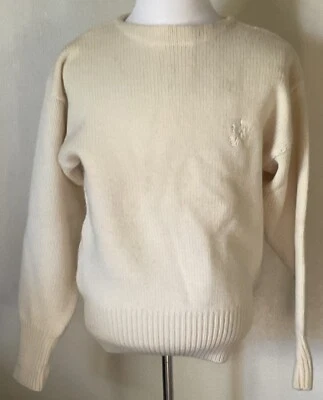 Suéter de Lana Vintage Abercrombie & Fitch Color Crema Pesado Talla Mediana Foto 1 de 4