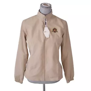 NEU Greg Norman Damenjacke klein beige khakifarbener Reißverschluss Atlanta Sportclub - Bild 1 von 8