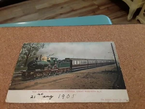 POSTCARD GWR LONDON - BIRMINGHAM EXPRESS to GOLDEN ANCHOR HOTEL, DOVER, KENT - Picture 1 of 2