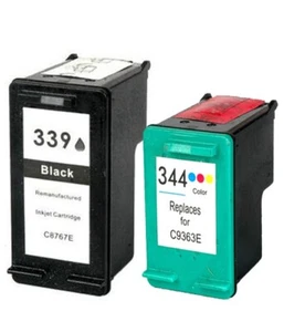 Compatible 339 & 344 For HP Black Colour Ink Cartridges - Picture 1 of 1