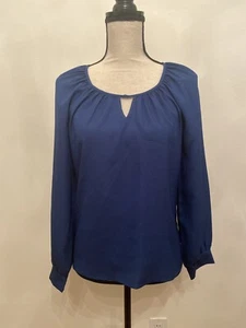 Cupio Damen Pfauenblau Bauern Schlüsselloch Top Shirt Bluse Small - Bild 1 von 6