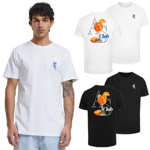 Mister Tee A S Club Tee Aperol Spritz Men's T-Shirt Cotton Jersey Print New - Picture 1 of 25