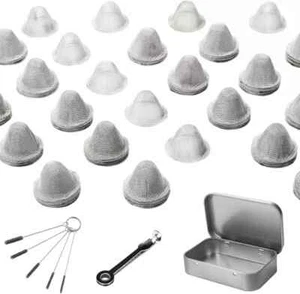 60 Stück 1/2 Zoll Edelstahl Mesh Clean Screens mit konischem Design, 0... - Bild 1 von 2