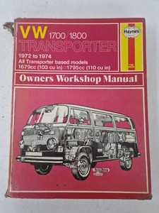 VW 1700 1800 Transporter 1972 to 1974 All Models Haynes Manual 1679cc 1795cc - Picture 1 of 23