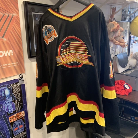 CCM Vancouver Canucks Pavel Bure 1994 Stanley Cup Hockey Jersey Men's STRAP Cover