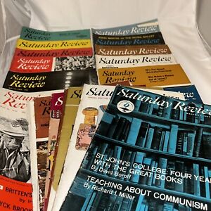 Lot Of 20 Saturday Review Magazines 1963 Collectible News Humor Music Politics