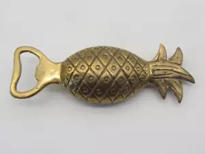 Vintage Solid Brass Pineapple Bottle Opener - Picture 1 of 6