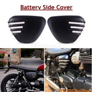 Ribbed Side Battery Panels For Bonneville Street Twin / Street Cup 900 2016-2021 - Bild 1 von 9