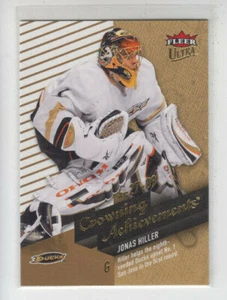 09/10 Fleer Ultra Anaheim Ducks Jonas Hiller Crowning Achievements card #CA9 - Picture 1 of 2
