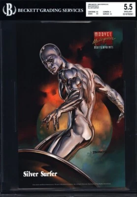 1996 Marvel Masterpieces Masterprints SILVER SURFER BGS 5.5 Pop 2 Boris Vallejo - Image 1 of 2