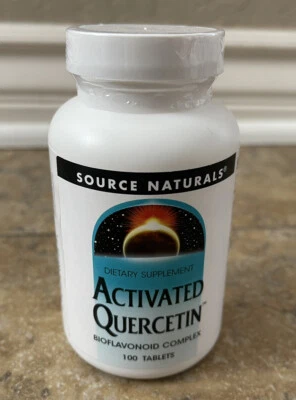 Suplemento Source Naturals quercetina ativada 100 comprimidos (expiração 1/2026) - Imagem 1 de 3