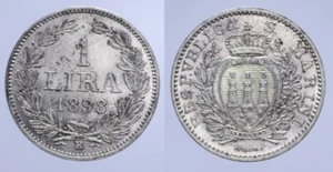 1 LIRA 1898 RARA SAN MARINO VECCHIA MONETAZIONE FDC - Picture 1 of 1