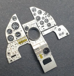 Airscale 1/24 Harrier GR1 / GR3 Nickel Silver Instrument Panel for Airfix kits - Bild 1 von 1