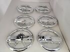 Six LOT Scratched Racing Wheels Silver For Nintendo Wii Wii U No Remote 4E