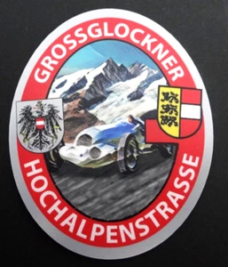 Souvenir-Aufkleber Grossglockner Hochalpenstraße Österreich Silberpfeil Oldtimer