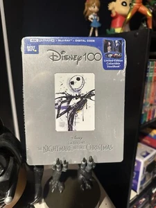 The Nightmare Before Christmas (4K UHD + Blu-Ray + Digital) Disney 100 Steelbook - Picture 1 of 3